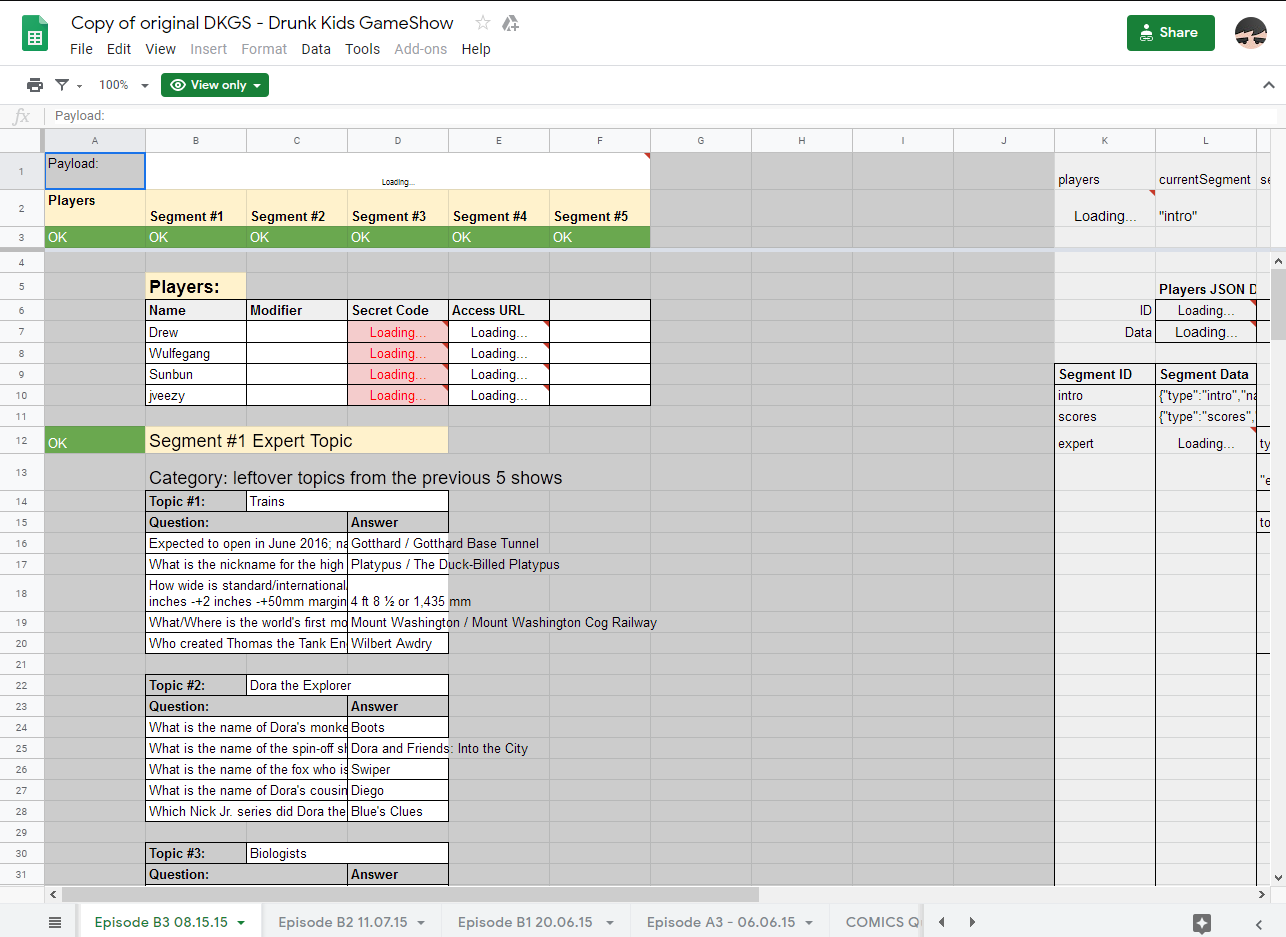 spreadsheet